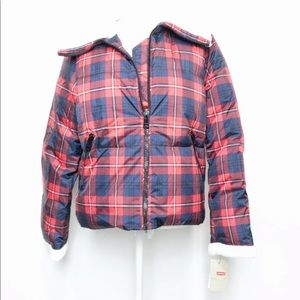 Levi’s Plaid Sherpa Puffer